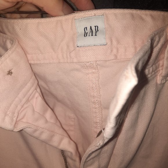GAP High rise Wide-leg crop jeans in blush pink - Picture 4 of 5